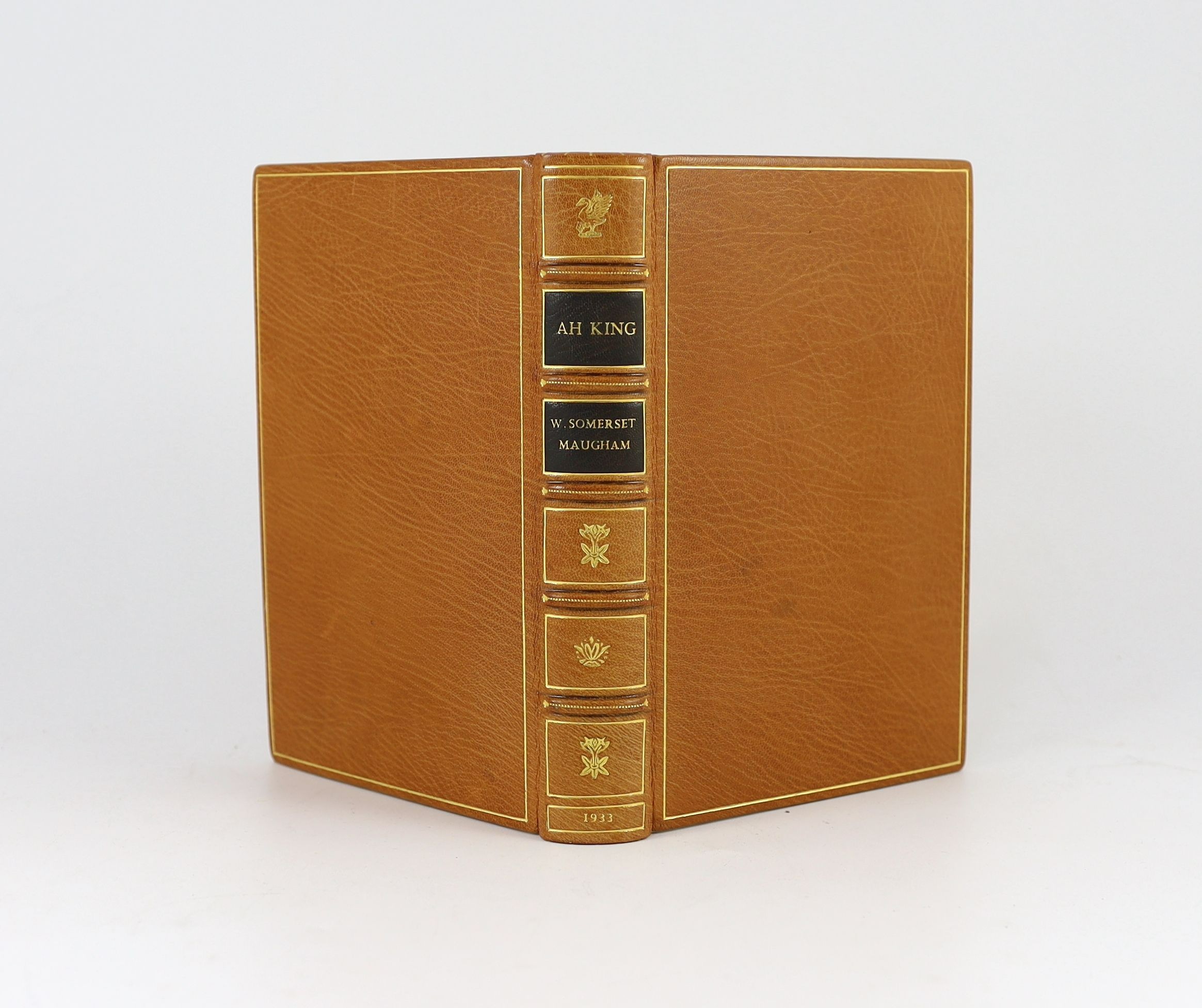 Maugham, William Somerset - Ah King, 1st edition, one of 175, signed, 8vo, calf gilt by Sangorski and Sutcliffe, William Heinemann, London, 1933